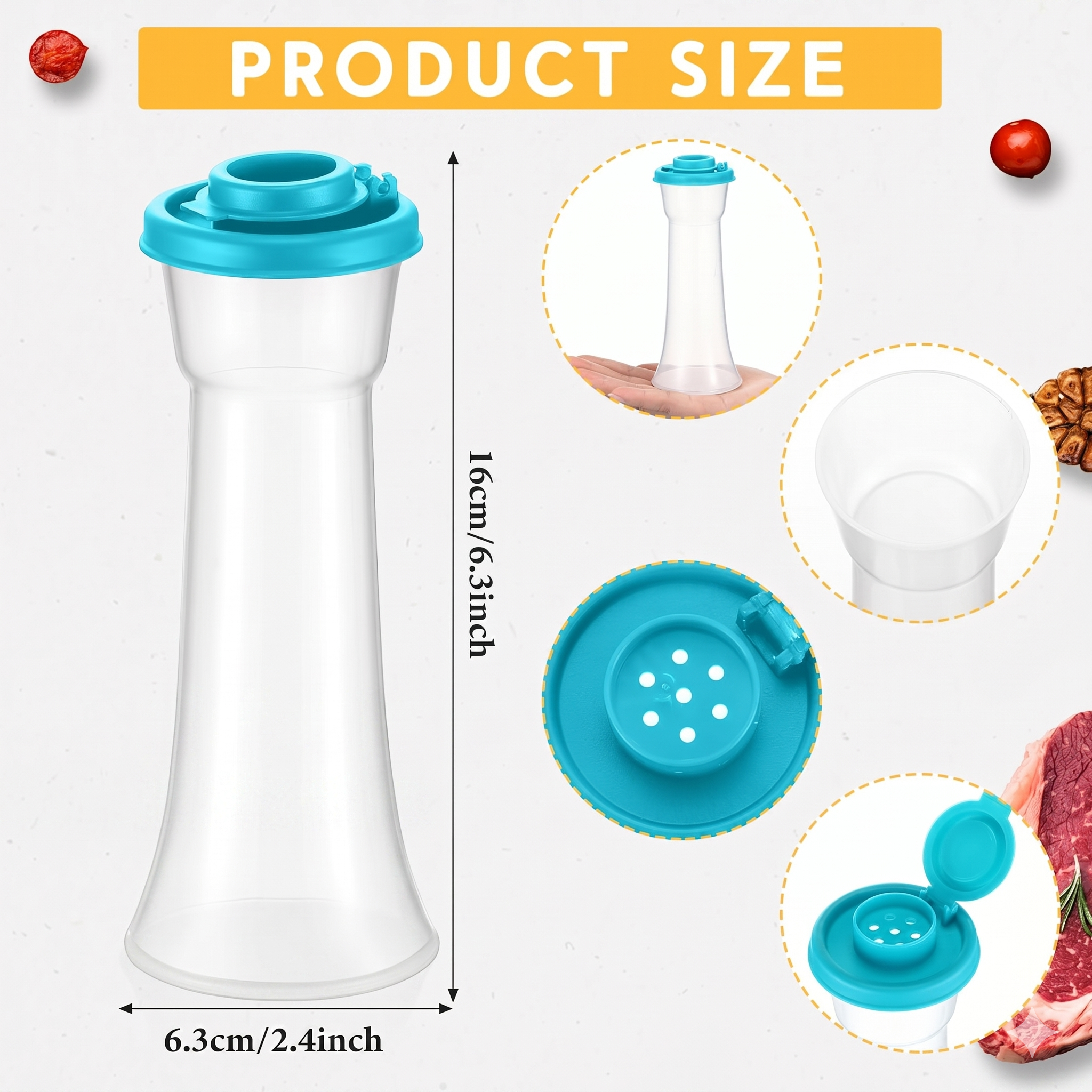 Portable Salt Pepper Shakers