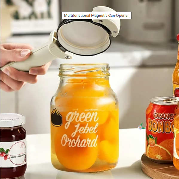 Multifunctional Magnetic Can Opener