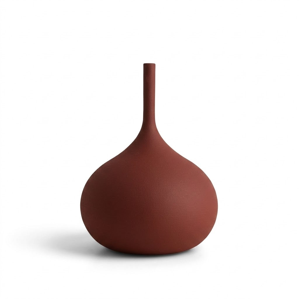 Vintage Brushed Texture Ceramic Vase Collection