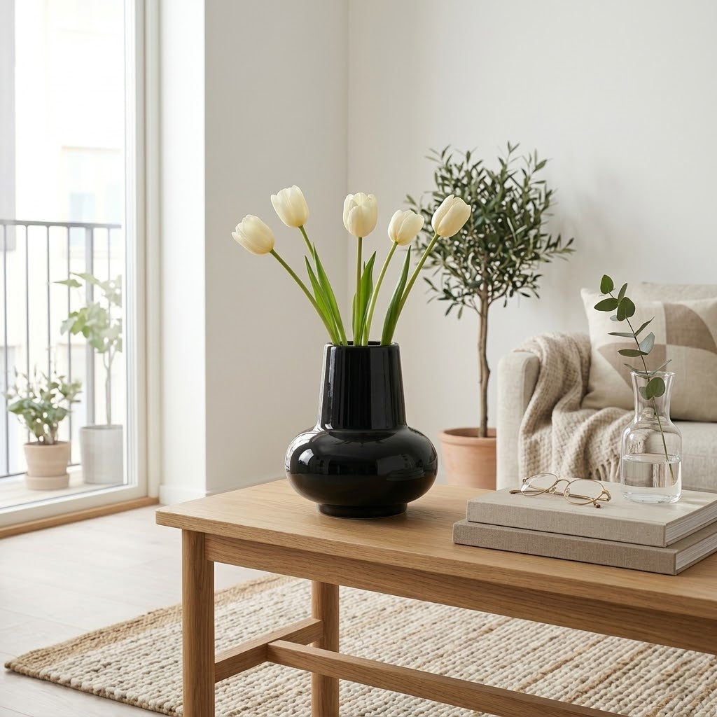 Modern Minimalist Silhouette Ceramic Vase